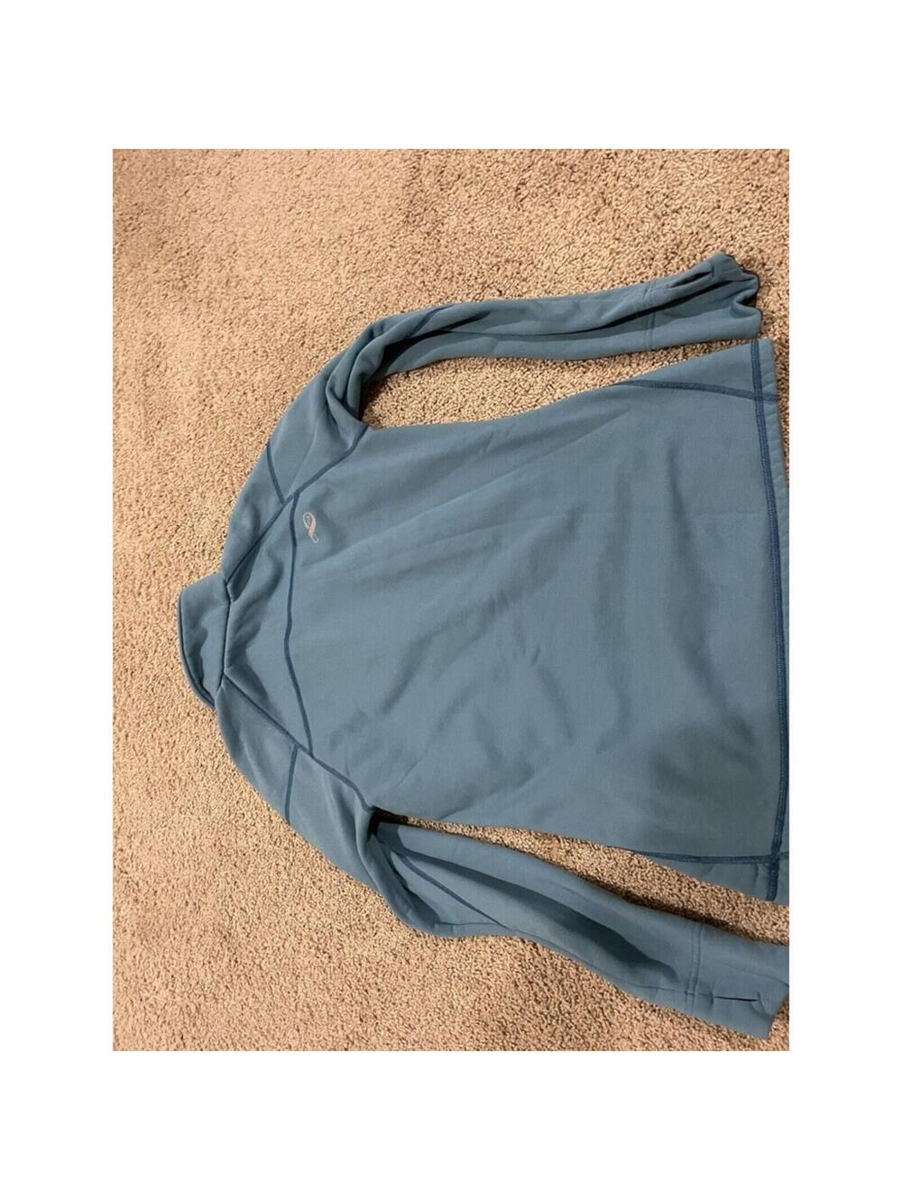 Women’s REI Oxt Fleece Pullover 1/4 Zip Blue L Large long sleeve shirt - Picture 6 of 9